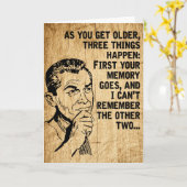 Happy Vatertag Retro Rustikale Vater Spaß Karte (Gelbe Blume)