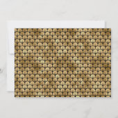 Happy Vatertag Schwarz & Gold Art Deco Karte (Rückseite)