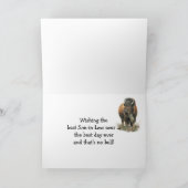 Happy Vatertag Schwiegersohn Buffalo Bison Karte (Innenseite)