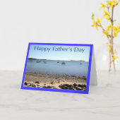 Happy Vatertag Segelboote Grußkarte Karte (Gelbe Blume)