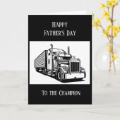 Happy Vatertag Semi-Truck-Fahrer Karte (Gelbe Blume)