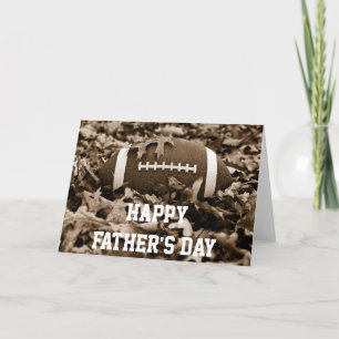 Happy Vatertag Sepia Football Card Karte