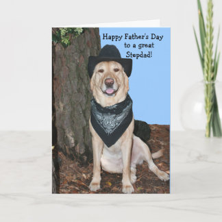 Happy Vatertag Stepdad Karte