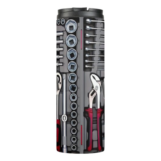 Happy Vatertag Steppte Vater Thermosbecher (Rückseite)