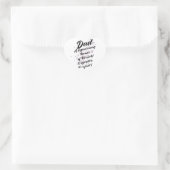 Happy Vatertag-Sticker Herz-Aufkleber (Tasche)