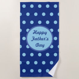 Happy Vatertag Strandtuch (Navy & Soft Blue)