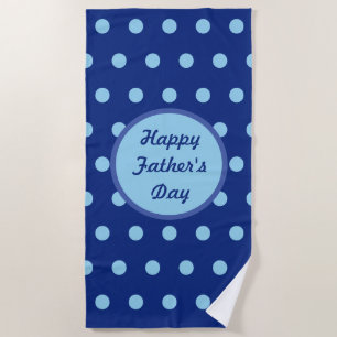 Happy Vatertag Strandtuch (Navy & Soft Blue)