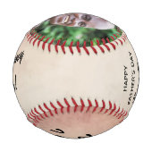 Happy Vatertag Super Vater Bester Vater Leder Baseball (Rückseite)