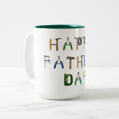 Happy Vatertag Tasse mit Tool Letter Design (Vorderseite Links)