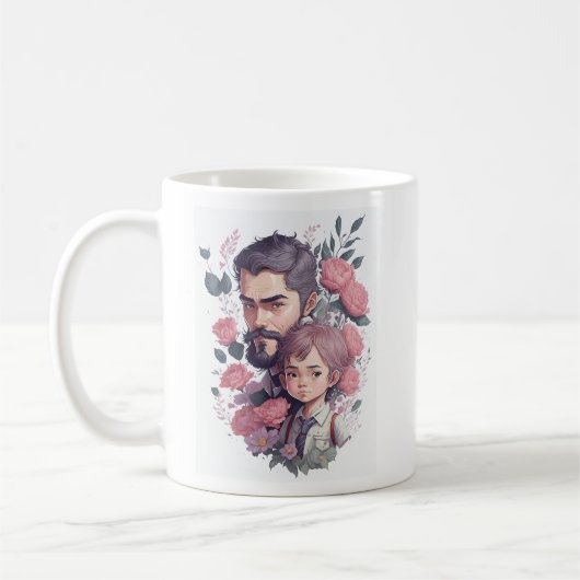 Happy Vatertag Tasse - Personalisiertes Geschenk (Links)