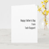 Happy Vatertag (Techy) Karte (Gelbe Blume)