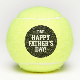 Happy Vatertag Tennisbälle Geschenk mit Namen