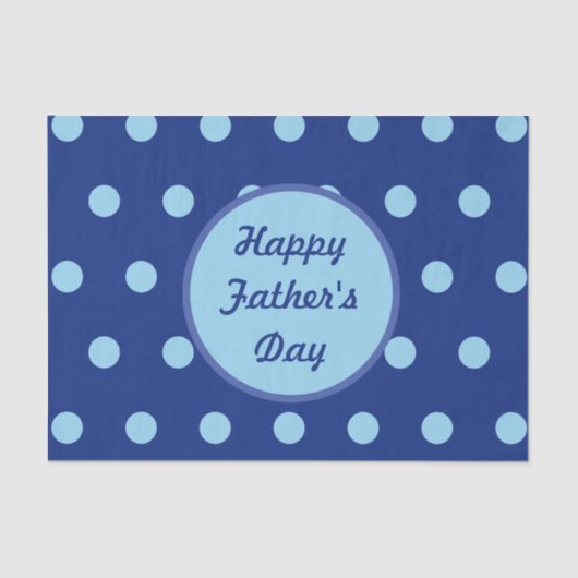 Happy Vatertag Tissue (Navy & Soft Blue) Seidenpapier (Vorderseite)