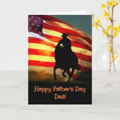 Happy Vatertag Vater Card, Cowboy Country Cards Karte (Gelbe Blume)