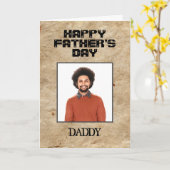 Happy Vatertag Vater Foto Custom Card Karte (Gelbe Blume)