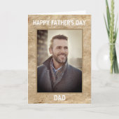 Happy Vatertag Vater Foto Custom Karte (Vorderseite)