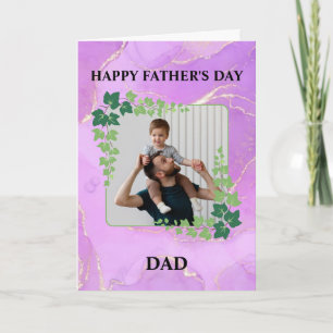 Happy Vatertag Vater Foto Custom Karte