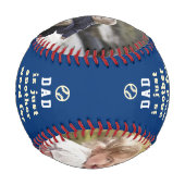 Happy Vatertag Vater Hero Collage Names Bl Baseball (Rückseite)