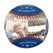 Happy Vatertag Vater Hero Collage Names Bl Baseball (Vorderseite)