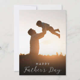 Happy Vatertag Vater Kinder Fotokarte Einladung