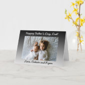 Happy Vatertag Vater Personalisierte Fotokarte Karte (Gelbe Blume)