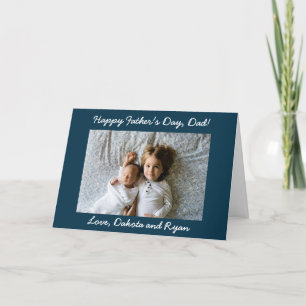 Happy Vatertag Vater Personalisierte Fotokarte Karte