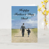 Happy Vatertag Vater und Sohn Karte (Gelbe Blume)