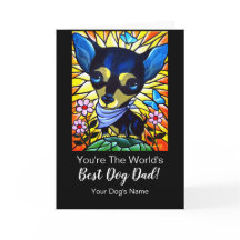 Happy Vatertag vom Besten Schwarzen Hund Chihuahua