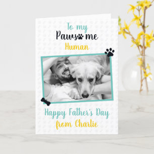 Happy Vatertag vom Hund zum Pawsome Vater Karte