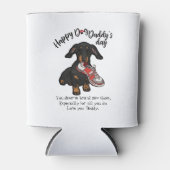 Happy Vatertag von deiner Dackel Hund Dosenkühler (Vorderseite)