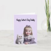 Happy Vatertag von der Tochter Karte (Vorderseite)