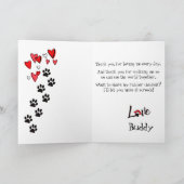 Happy Vatertag von Jack Russell Terrier Card Karte (Innenseite)