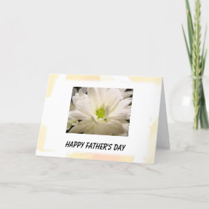 Happy Vatertag, weiße, laute Blume Karte