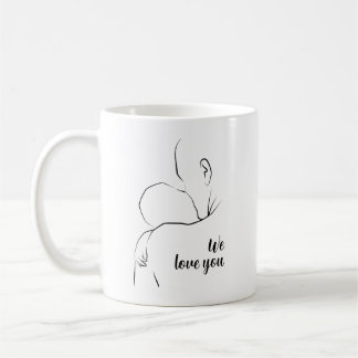 Happy Vatertag Wir Liebe Sie Baby Line Art Tasse