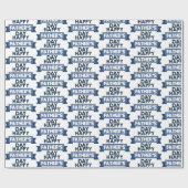 Happy Vatertag Wort Kunst Party wickeln Geschenkpapier (Flach)