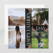 Happy Vatertag Wunschkarte Ankündigung (Vorne/Hinten)