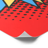 Happy Vatertag Zeichen, Superheld Theme Poster (Ecke)