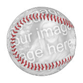 Happy Vatertag Zoll Foto Baseball für Papa (Vorderseite Links)