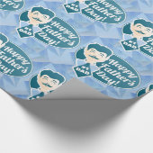 Happy Vathers Day #1 Vater Geschenkpapier (Ecke)