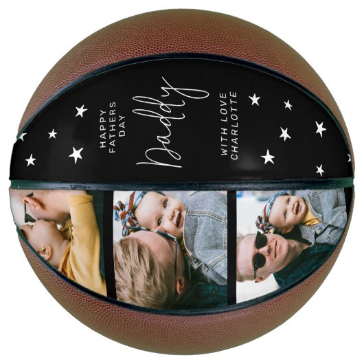 Happy Vathers Day 3 Foto Collage Basketball (Vorderseite)