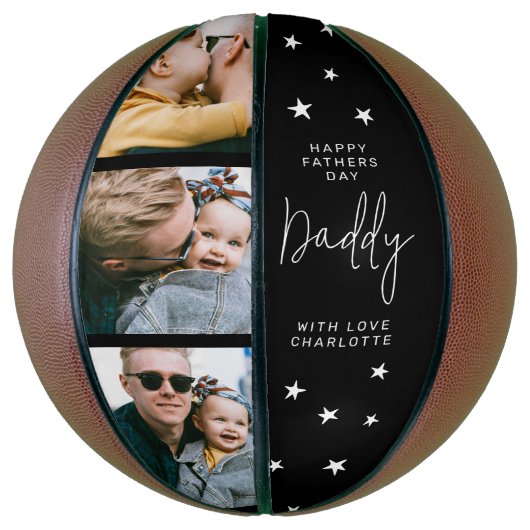 Happy Vathers Day 3 Foto Collage Basketball (Vertikal)