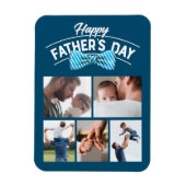 Happy Vathers Day 5 Foto Collage Magnet (Vertikal)