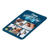 Happy Vathers Day 5 Foto Collage Magnet (Linke Seite)