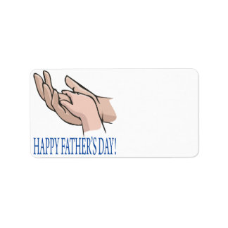 Happy Vathers Day Adressaufkleber