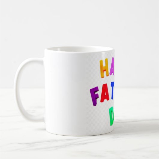 Happy Vathers Day-All-Colors Kaffeetasse (Links)