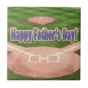 Happy Vathers Day Baseball Fliese