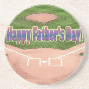 Happy Vathers Day Baseball Getränkeuntersetzer