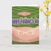 Happy Vathers Day Baseball Karte (Gelbe Blume)
