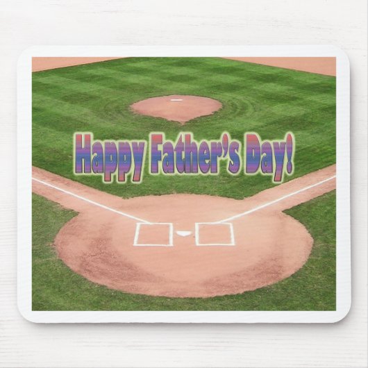 Happy Vathers Day Baseball Mousepad (Vorne)