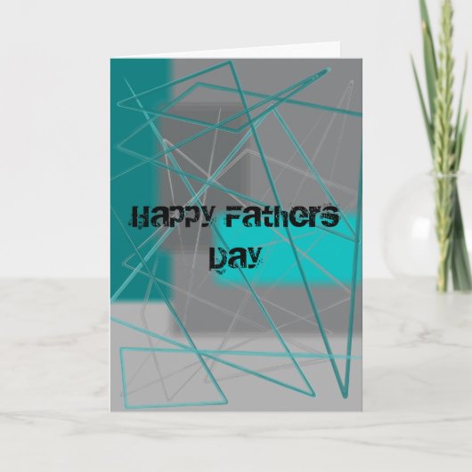 Happy Vathers Day (benutzerdefinierter Text) Karte (Vorderseite)